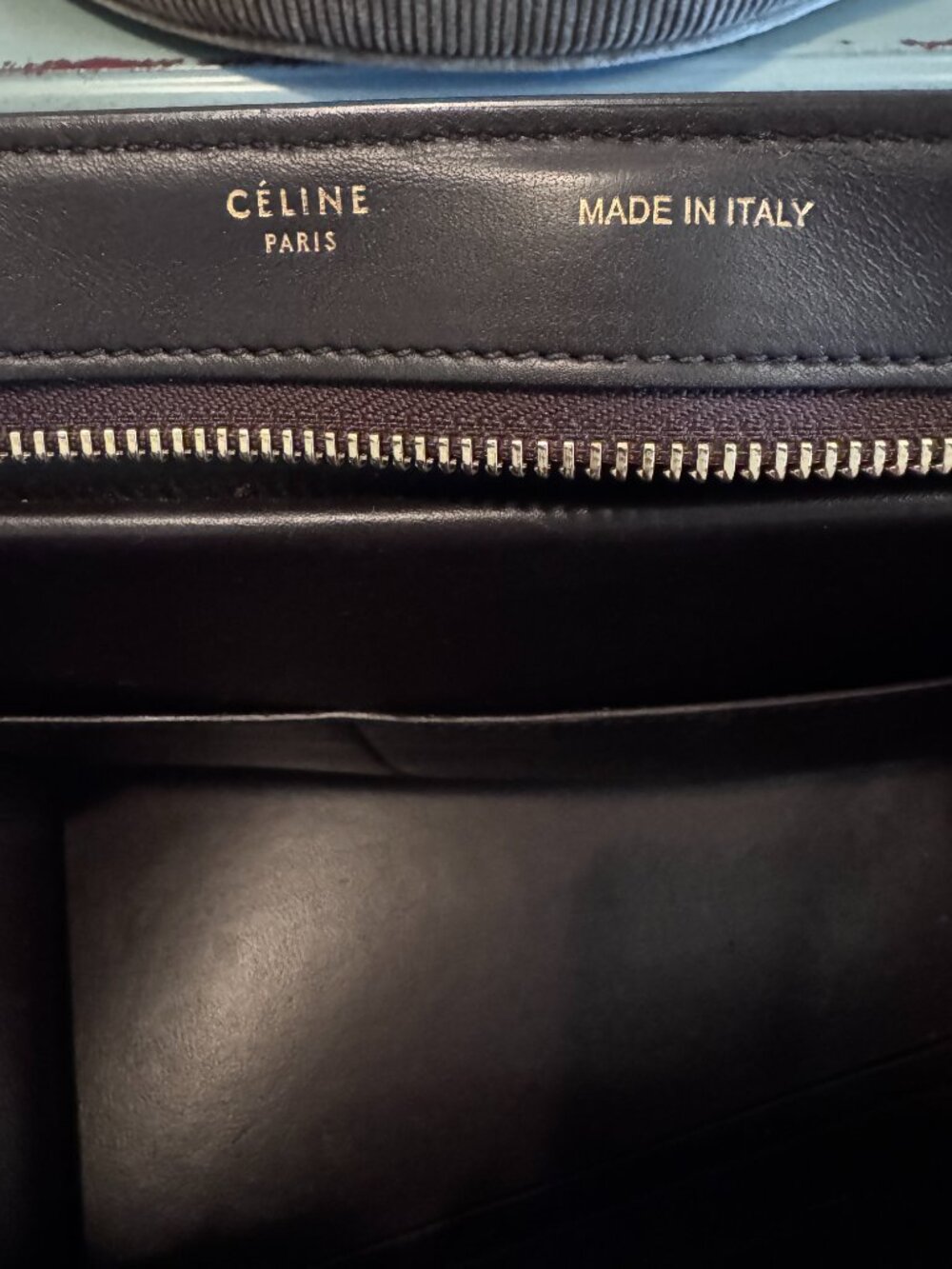 Celine Trapeze Tri-Color Leather Handbag + COA - Picture 14 of 14